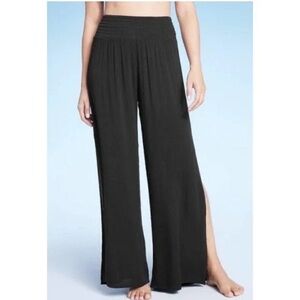 Women's Smocked Waist Side Slit
Cover Up Pants - Kona Sol